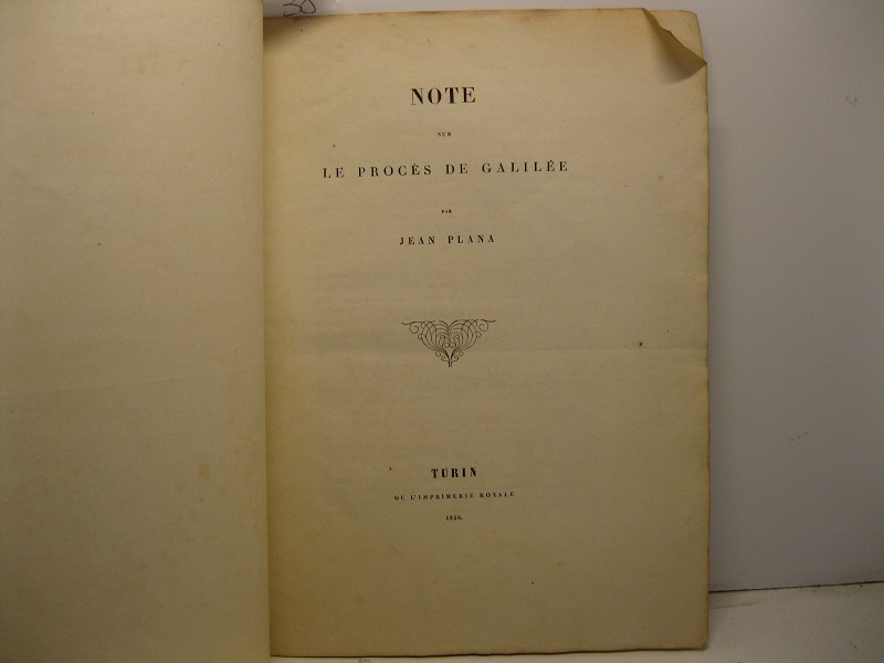 Note sur le procès de Galilée